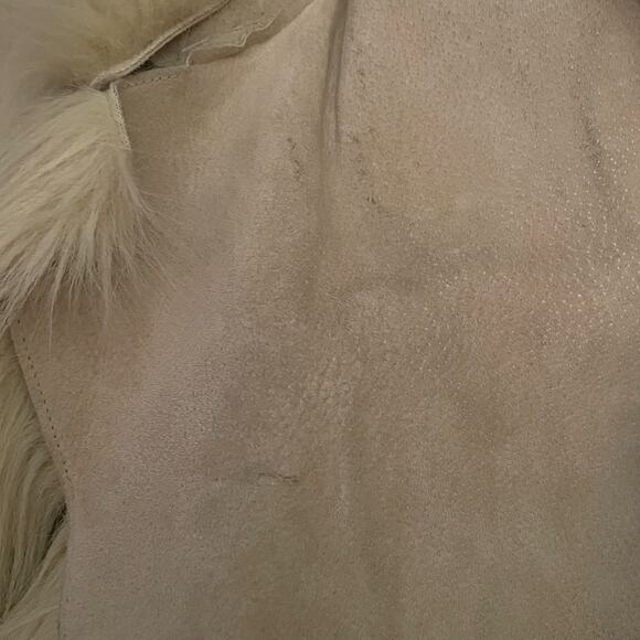 Y2K Cami Long Suede Leather Faux Fur Penny Lane Boho Glam Jacket Coat Womens XL - Picture 17 of 17